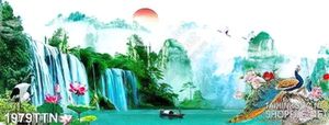 Tranh decor phong thủy psd