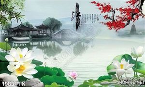 Tranh psd thư pháp phong thủy nghệ thuật