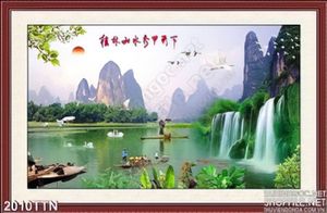 Tranh thư pháp phong thủy nghệ thuật