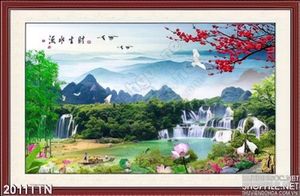Tranh psd phong thủy mùa xuân