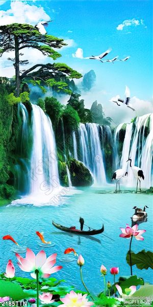Tranh psd phong cảnh hữu tình