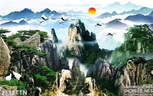 Tranh decor phong thủy thác đẹp nhất