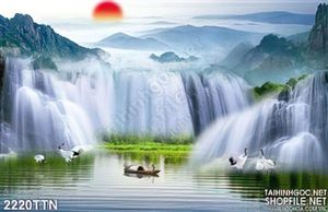 Tranh in uv thác nghệ thuật