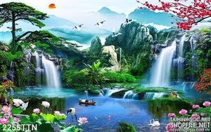 Tranh phong thủy mùa xuân in 3D