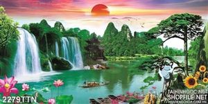 Tranh in 3D phong thủy mới nhất