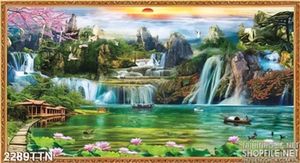 Tranh phong thủy mùa xuân decor in uv