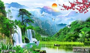 Tranh phong thủy in 3D chất lượng cao