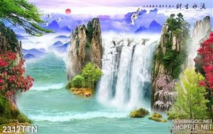 Tranh psd thư pháp phong thủy