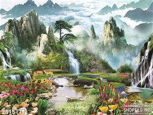 Tranh in uv sơn thủy chất lượng cao