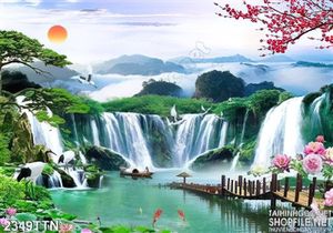 Tranh sơn thủy hữu tình mới nhất