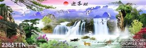 Tranh thác nghệ thuật in uv