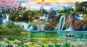 Tranh wall sơn thủy chất lượng