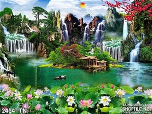 Tranh phong thủy in 3D nghệ thuật chất lượng cao