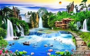 Tranh in 3D phong cảnh nghệ thuật mới nhất hiện nay