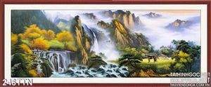Tranh thác nước phong thủy