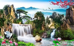 Tranh wall phong cảnh hữu tình và mùa xuân