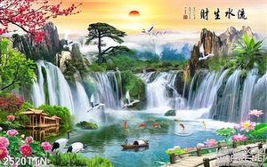 Tranh psd phong cảnh sơn thủy đẹp nhất hiện nay
