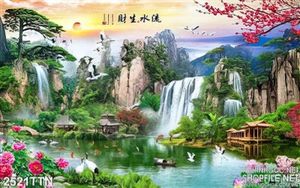 Tranh decor in 3D phong cảnh mới nhất