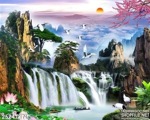 Tranh decor phong thủy mùa xuân in uv