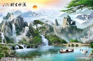 Tranh in 3D sơn thủy nghệ thuật đẹp