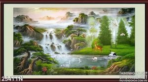 Tranh thác nước phong thủy treo tường