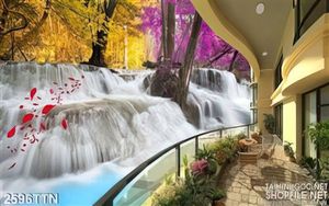 Tranh thác nước nghệ thuật wall décor mới