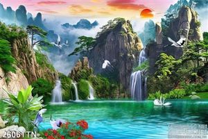 Tranh thác phong cảnh nghệ thuật wall decor