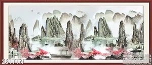 Tranh phong thủy sơn thủy treo tường