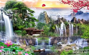 Tranh in cảnh phong thủy đẹp nghệ thuật