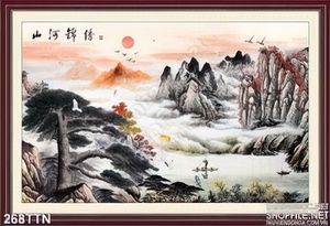Tranh phong thủy sơ thủy trang trí tường
