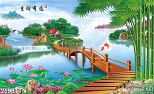 Tranh sơn dầu đồng quê phong thủy