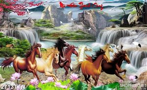 Tranh bát mã phong thủy đẹp