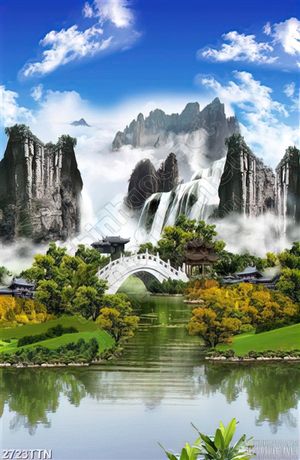 Tranh núi non nghệ thuật đẹp