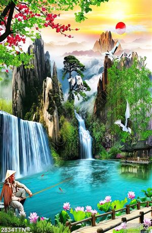 Tranh phong thủy đẹp in tường mới nhất