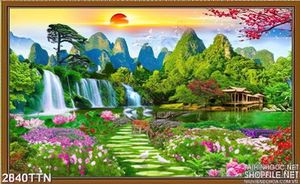 Tranh phong thủy đẹp in gạch