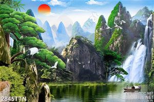 Tranh in wall phong thủy đẹp