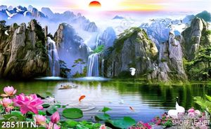 Tranh phong thủy hoa sen đẹp
