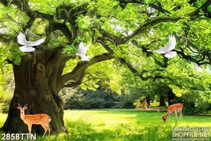 Tranh đẹp nai trong rừng mới nhất