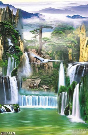 Tranh khổ dọc decor phong thủy