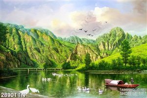 Tranh phong thủy thiên nhiên mới đẹp