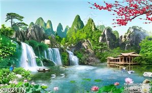 Tranh phong thủy decor in tường