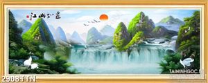 Tranh sơn dầu núi non đất nước
