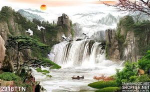 Tranh thủy mặc núi non hữu tình