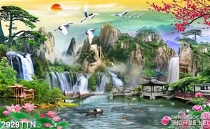 Tranh in tường phong thủy đẹp