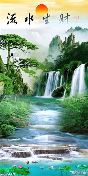 Tranh khổ dọc phong thủy mới nhất