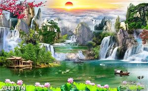 Tranh in uv phong thủy cảnh đẹp