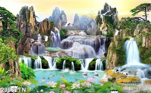 Tranh phong cảnh núi non hữu tình đẹp
