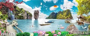 Tranh thiên nhiên phong thủy đặc biệt