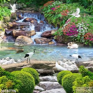 Tranh vuông thác nước đẹp