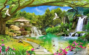 Tranh thiên nhiên thác nước đẹp nhất
